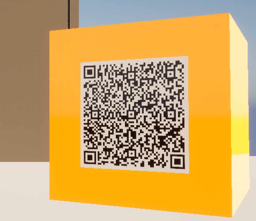 QR decal display
